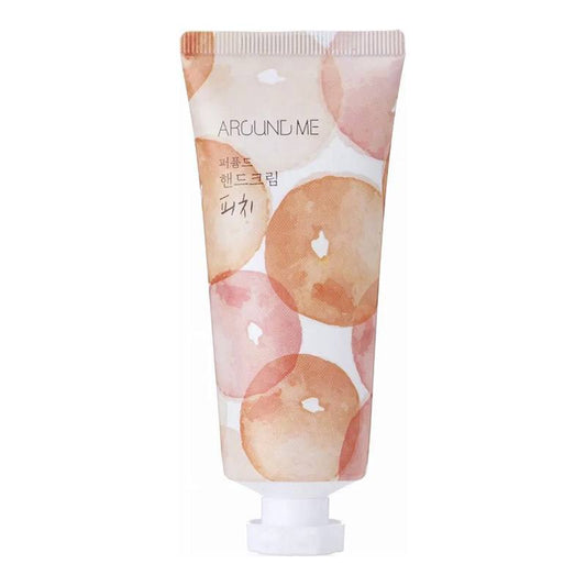 Welcos Cremă de mâini parfumată Around Me Peach, 60 ml